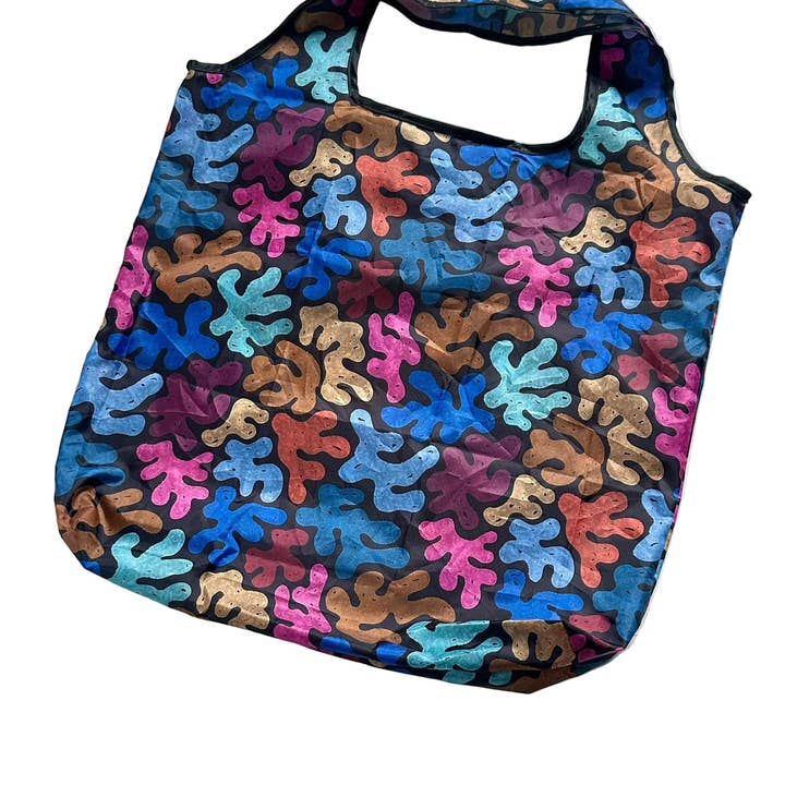 liadelyonart - Wholesale Grocery/Shopping Bag - Colorful Coral Reusable Tote Bag12