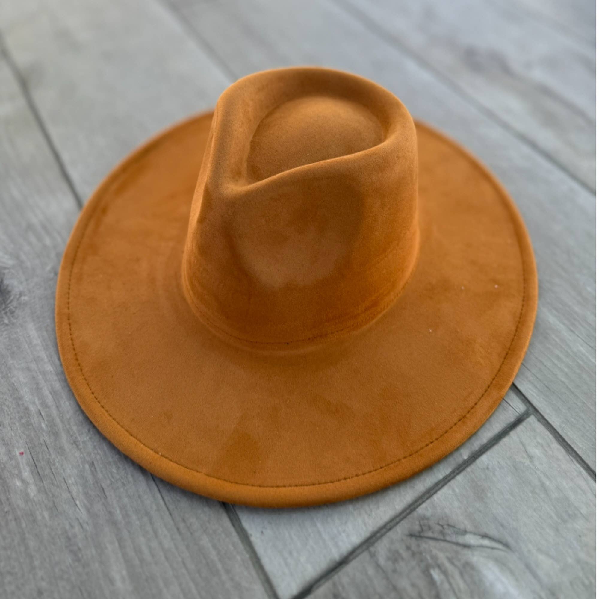 Queens INC - Wholesale Fedora - Women's - Vegan Suede Wide Brim Rancher Hat 20