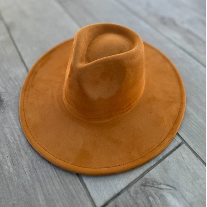 Queens INC - Wholesale Fedora - Women's - Vegan Suede Wide Brim Rancher Hat 20