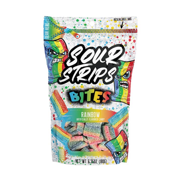 Fizz and Sweets Wholesale – wholesale Cotton candy – Sour Strips Mini Bites (10 count ) - 6.35oz