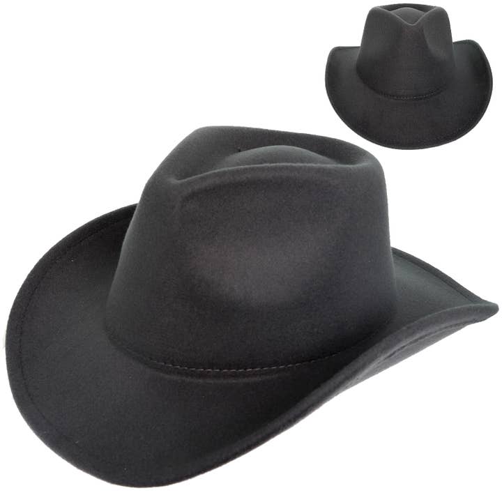 SP Sophia Collection - Wholesale Cowboy Hat - Women's - Fashion Western Felt Wide Up Brim Cowboy Hat 17