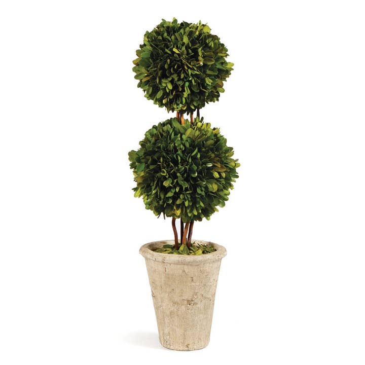 Napa Home & Garden - Wholesale Artificial Plant - Boxwood Double Sphere Topiary 20"