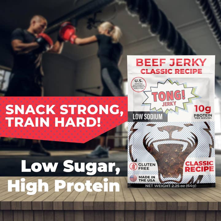 Tong Jerky – Engroshandel Jerky – Beef Jerky - Keto, højt proteinindhold, lavt saltindhold glutenfri2