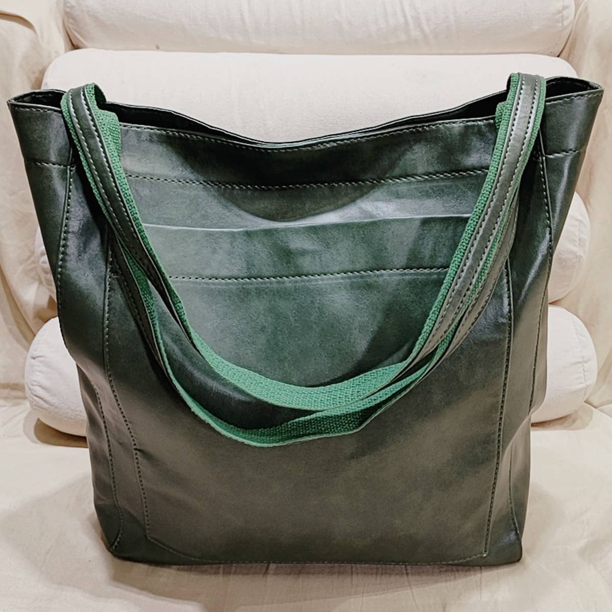 ACCITY - Wholesale Tote Bag - Women's - WOMEN SOFT PU LEATHER TOTE BAG_CWAB056115