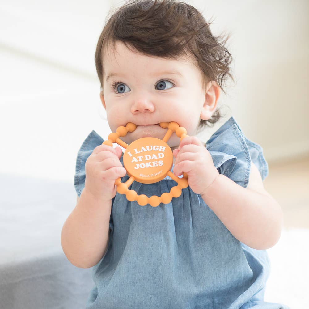 Bella Tunno - Wholesale Teether (Not Clip-On) - Baby - I Laugh at Dad Jokes Happy Teether4
