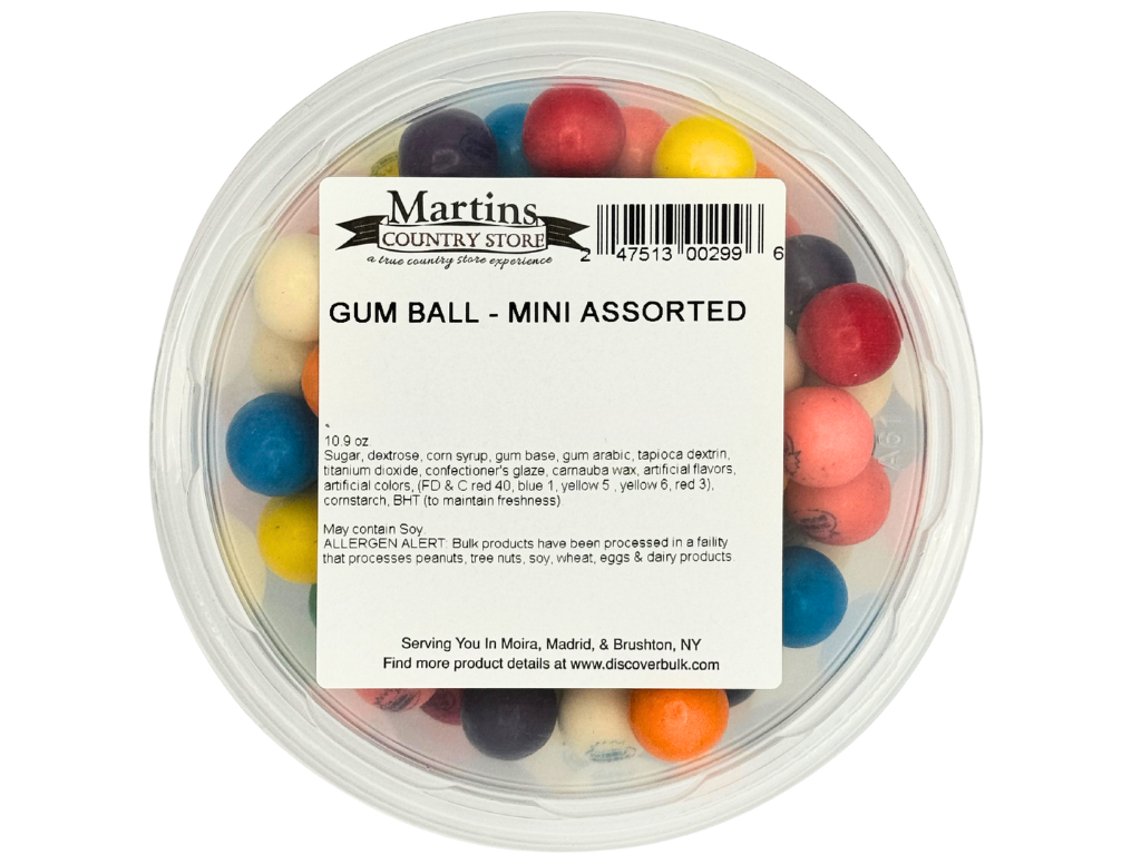Martin's Country Store LLC - Wholesale Chewing Gum - MINI GUM BALLS 10.9oz3