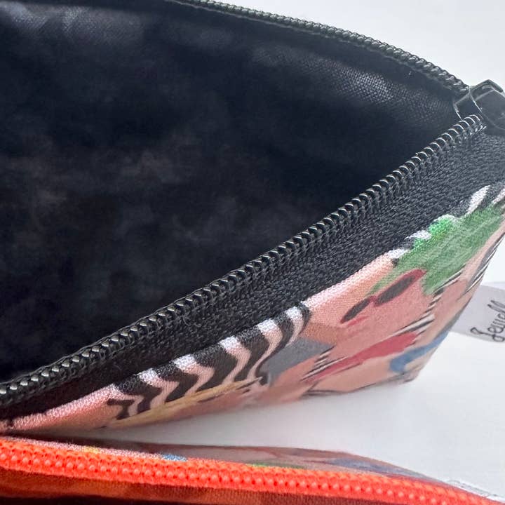 Jewells - Vente Pochette – femme - Pochette en tissu rétro avec motif bonnet de bain, unie ou rayée4