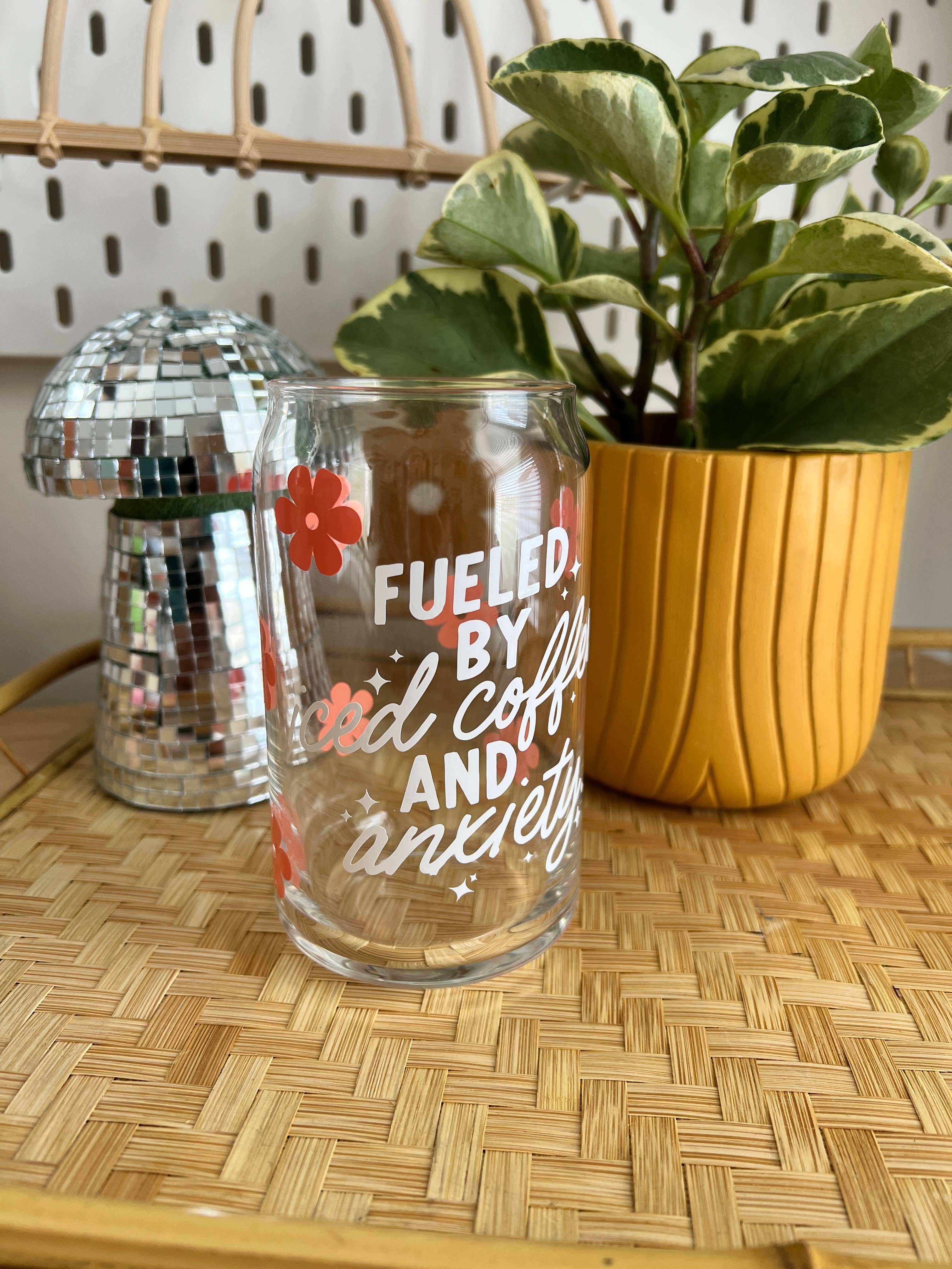 YellowBridge - Venta al por mayor Vaso/copa - Lata de cerveza de vidrio con sabor a café helado y ansiedad1