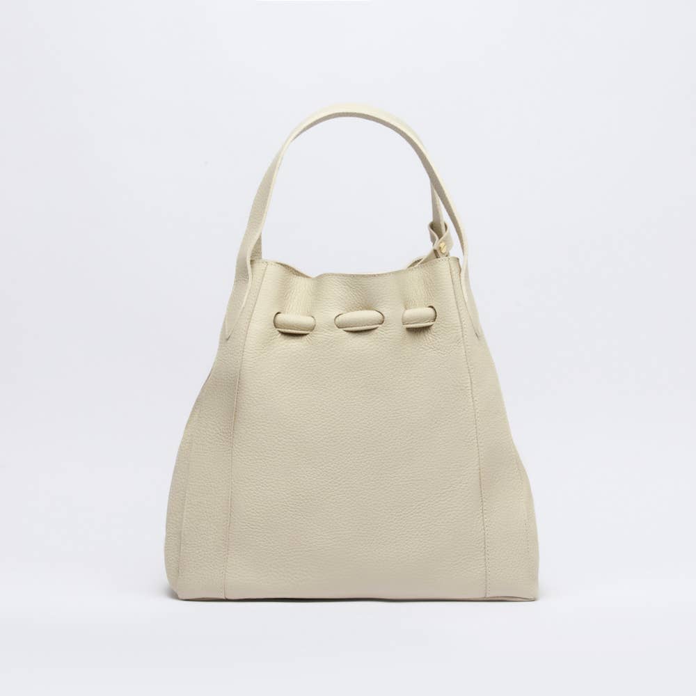 MESCH - Wholesale Top Handle Bag - Women's - Harper Bucket Bag Ivory2