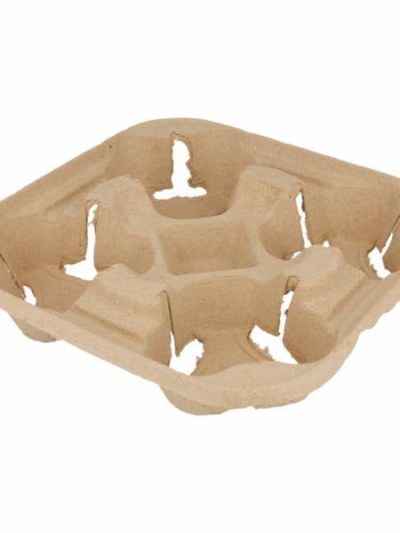 4 Seater Cup Holder 22x22 Cm - Pack of 75 for wholesale by Gradisco