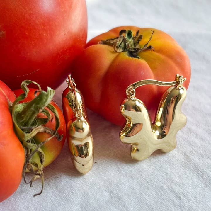 Natalie Clare Collections - Wholesale Hoop Earrings - Ravioli Hoops1