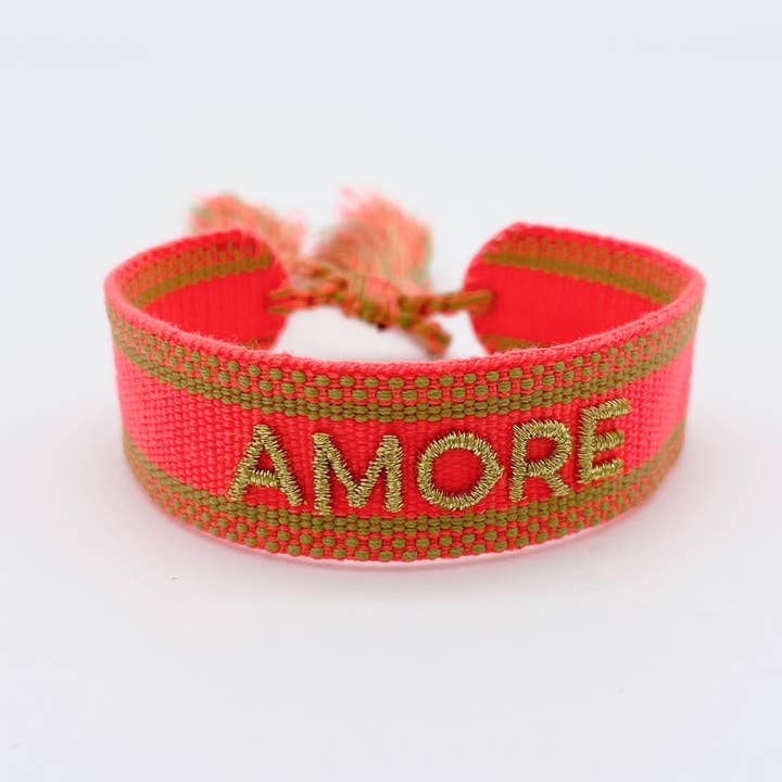 Parsley & Pepper - Wholesale Woven/Braided Bracelet - AMORE statement bracelet woven, embroidered2