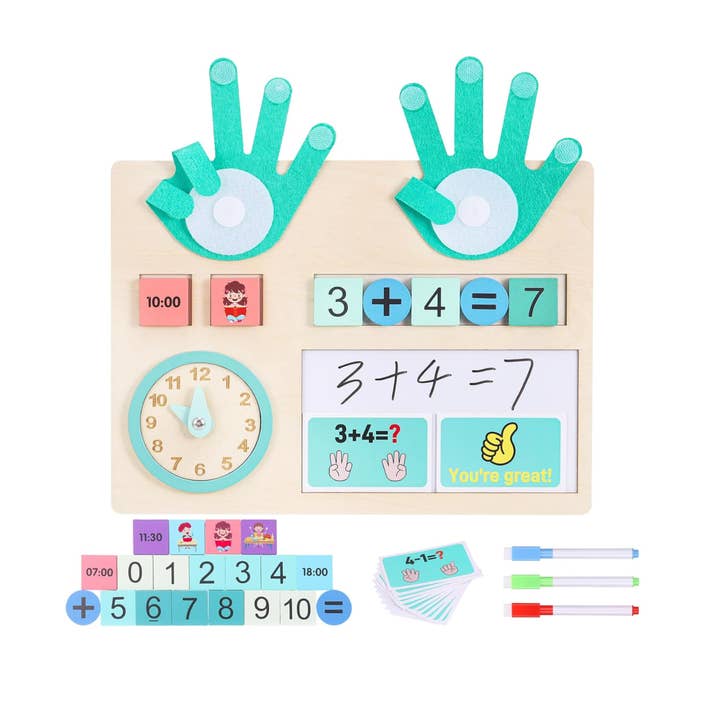 Montessori Math & Time Learning Board (Ages 3+) for wholesale by tokiplay