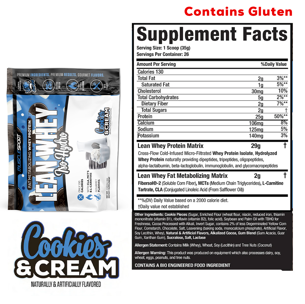 MuscleSport - Wholesale Protein/superfood powder - Lean Whey® Single Serve Packets10