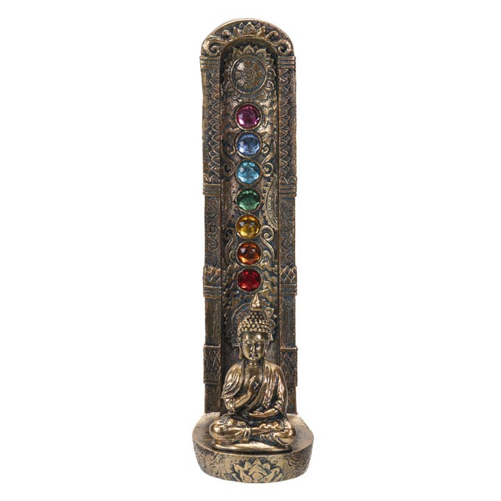 Pacific Trading - Wholesale Incense Holder - 7 Chakra Meditation Buddha Incense Burner