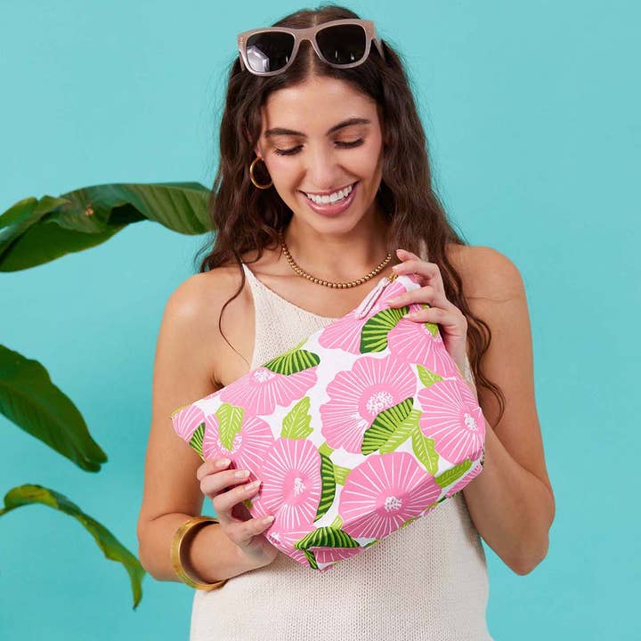 rockflowerpaper – wholesale Pouch – Women’s – Poppy Papaver Large Canvas Pouch1