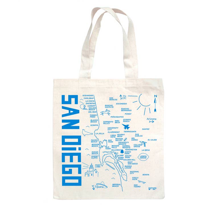 Maptote - Wholesale Grocery/Shopping Bag - San Diego Grocery Tote0