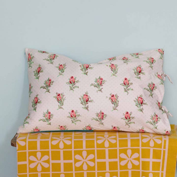 Lazybones – wholesale Örngott – Pionörngott set *ekologisk bomull1