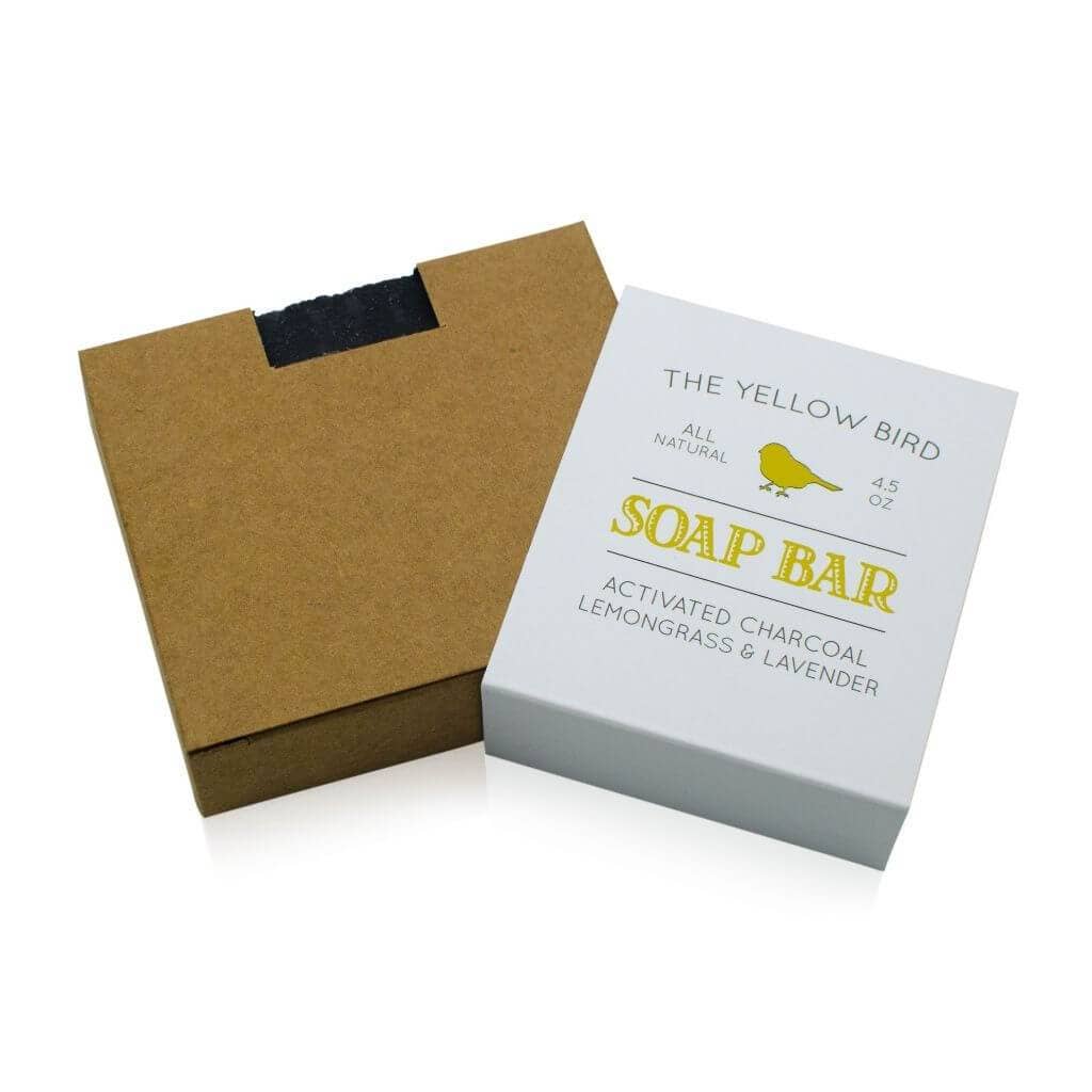 The Yellow Bird – Großhandel Feste Seife – Aktivkohle Lavendel Lemongrass Soap Bar1