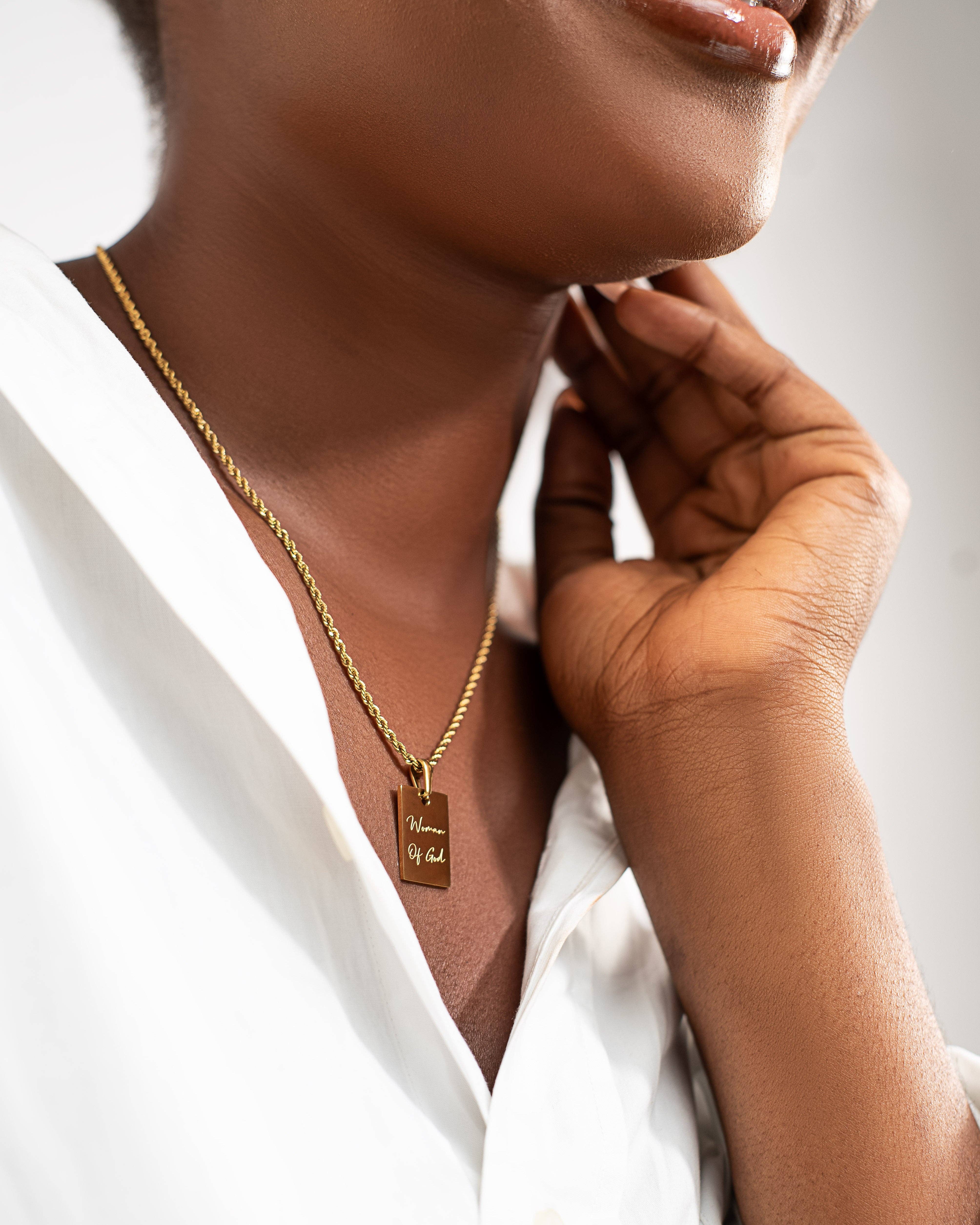 Adé & Grace - Wholesale Pendant/Charm Necklace - “Woman Of God” Necklace1