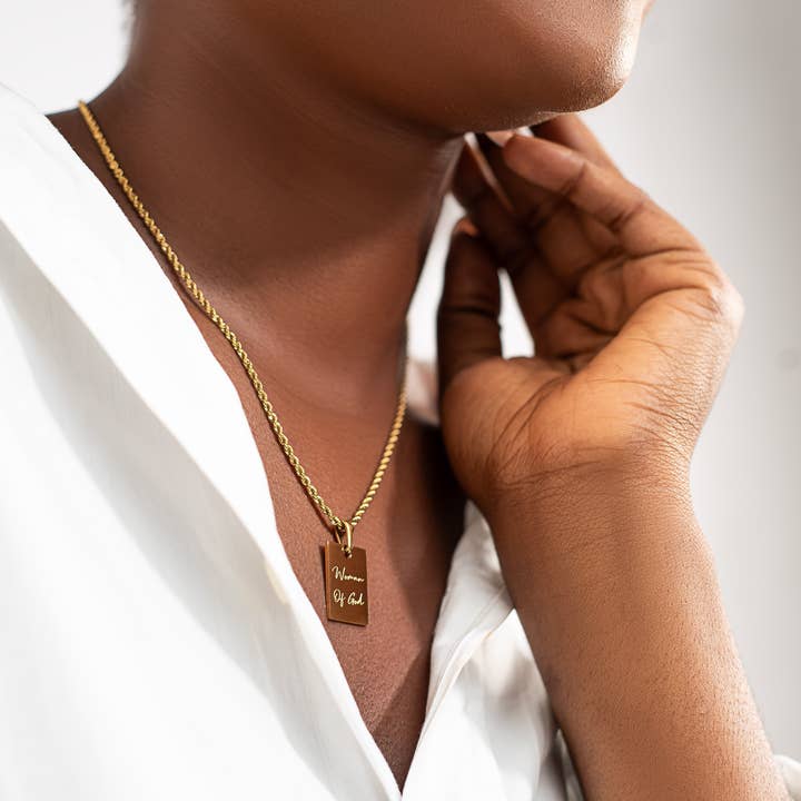 Adé & Grace - Wholesale Pendant/Charm Necklace - “Woman Of God” Necklace1
