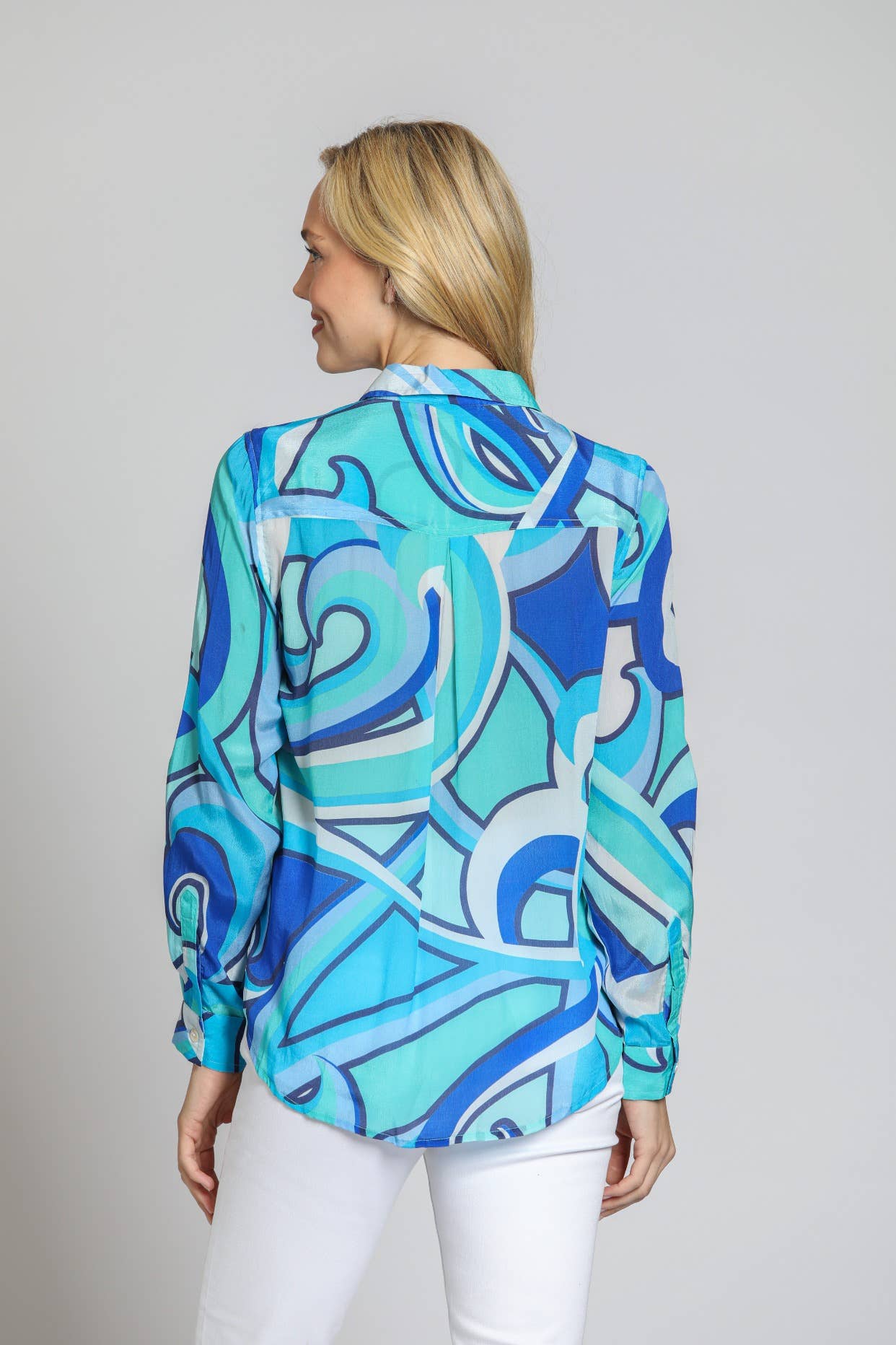 Multi Color Button-up With Roll-up Sleeve  for wholesale on Faire1