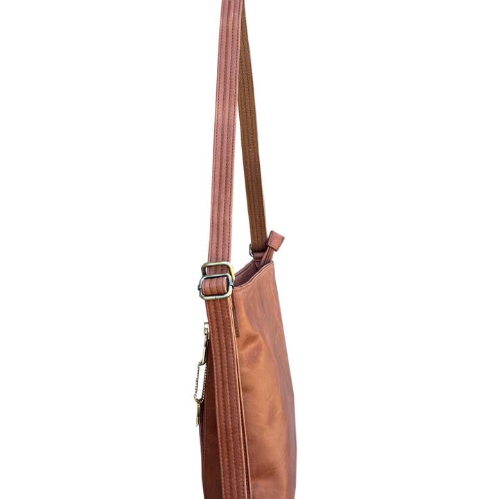 Roma Leathers, Inc. - Wholesale Crossbody Bag - Women's - Waxed oil cowhide leather crossbody backpack 9