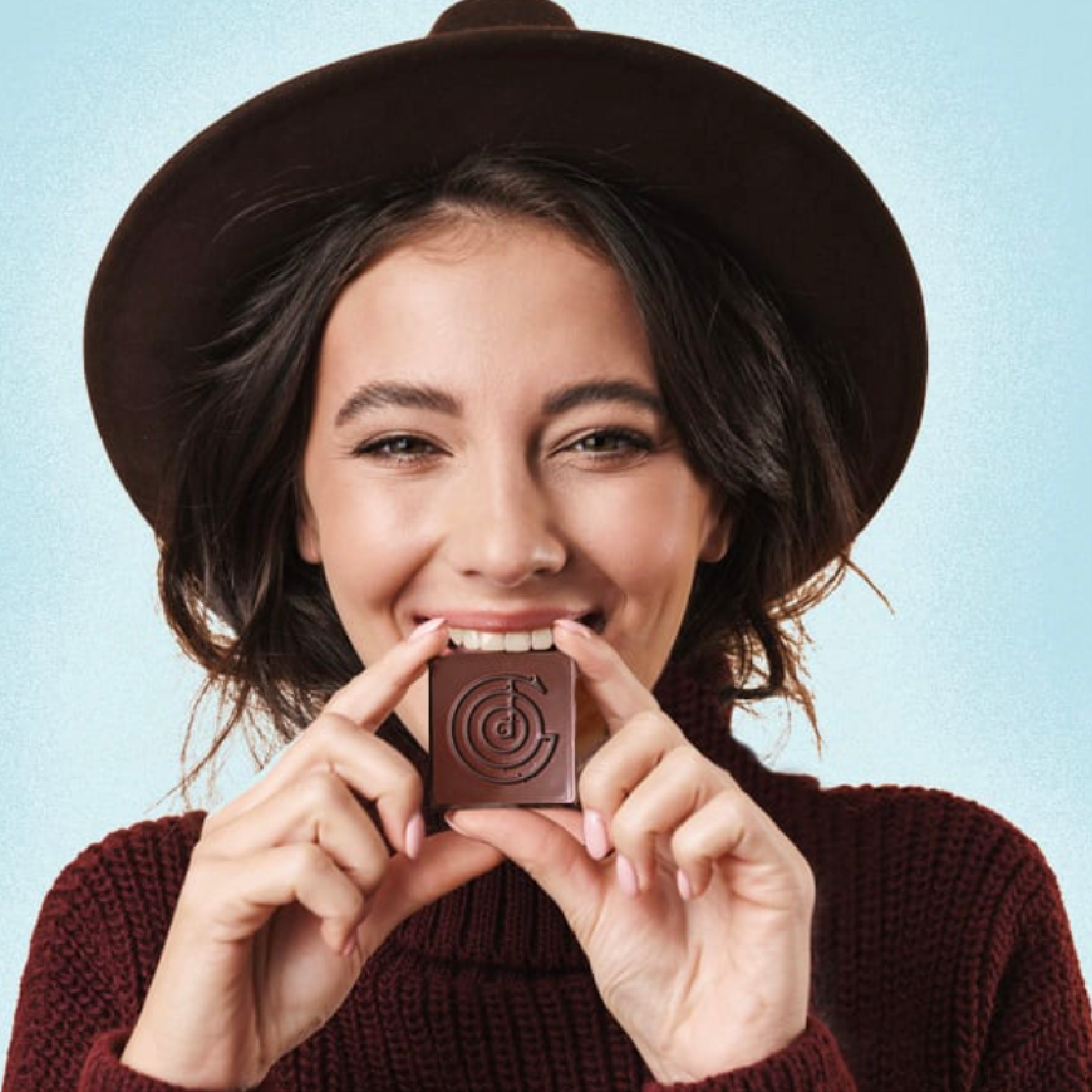 The Good Chocolate - Wholesale Chocolate Bar - Signature Dark Chocolate Square / 0.4 oz5