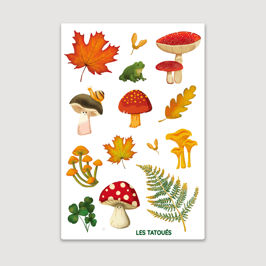Les Tatoués - Wholesale Temporary Tattoo - Kids - Mushrooms - Temporary Tattoos4