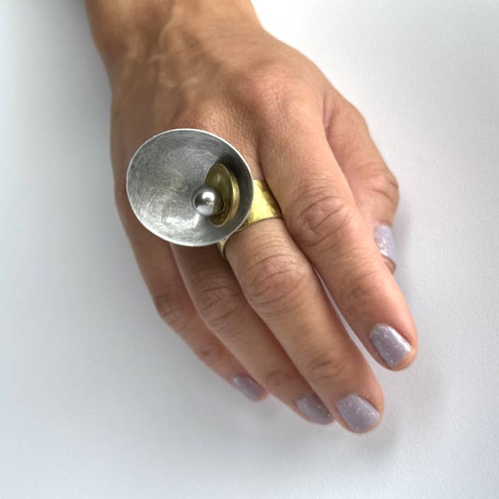 BARK Tall Sculptural Ring for wholesale by Chick Boss LLC