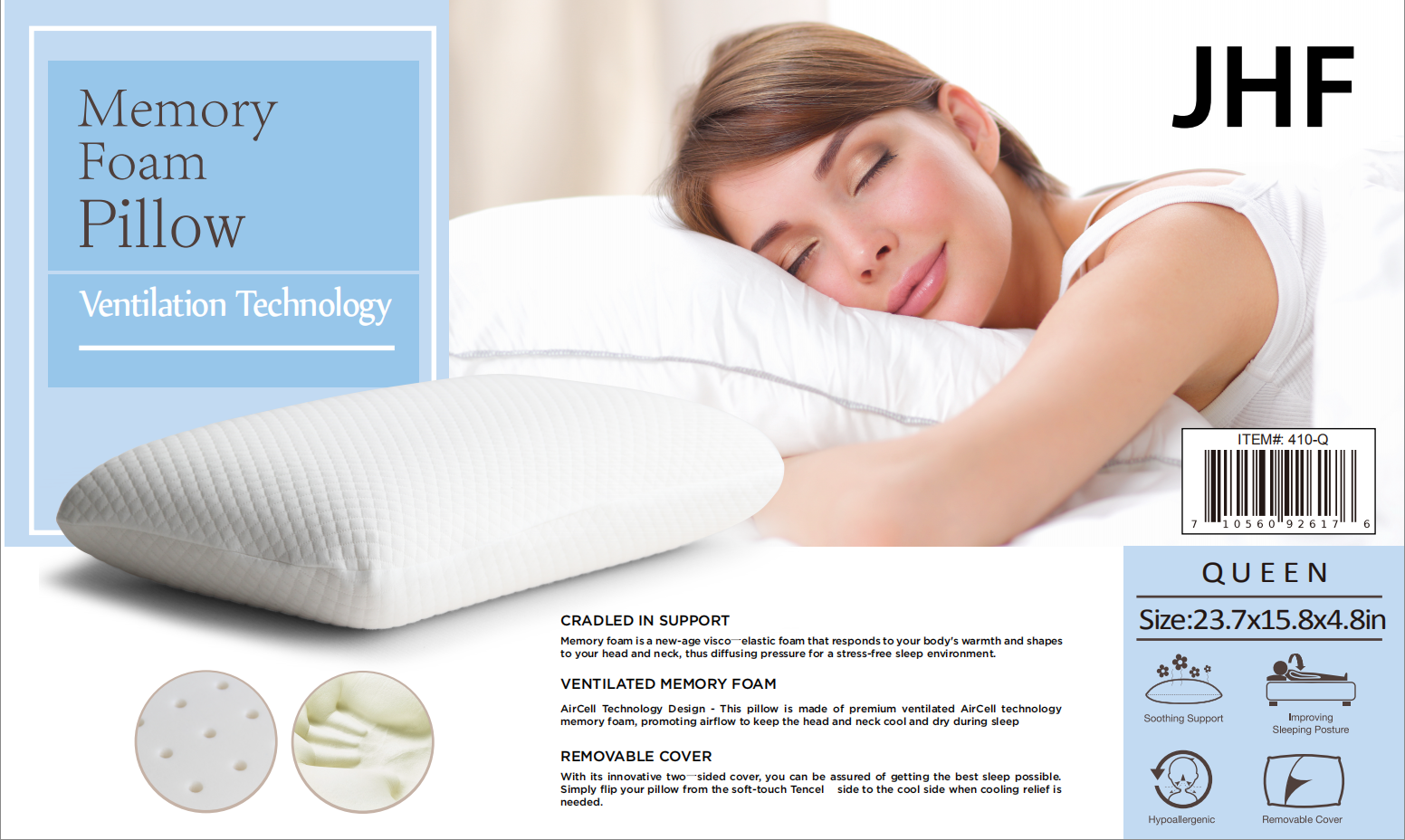 Jenin Home Furnishing Inc - Wholesale Bedding Pillow - SOFT MEMORY FOAM PILLOW4