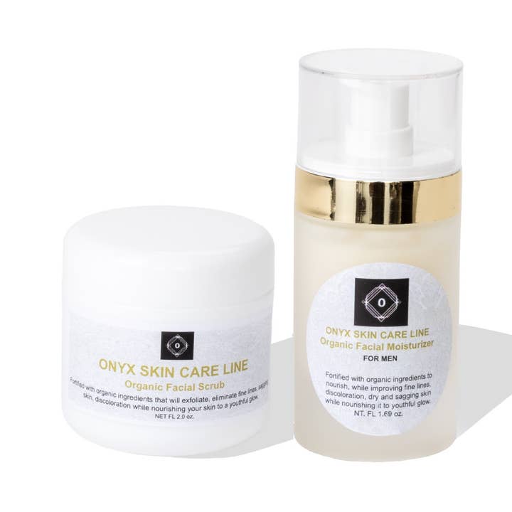 Anti-akne ansiktsskrubb och fuktkräm för män för wholesale av Onyx Skin Care Line