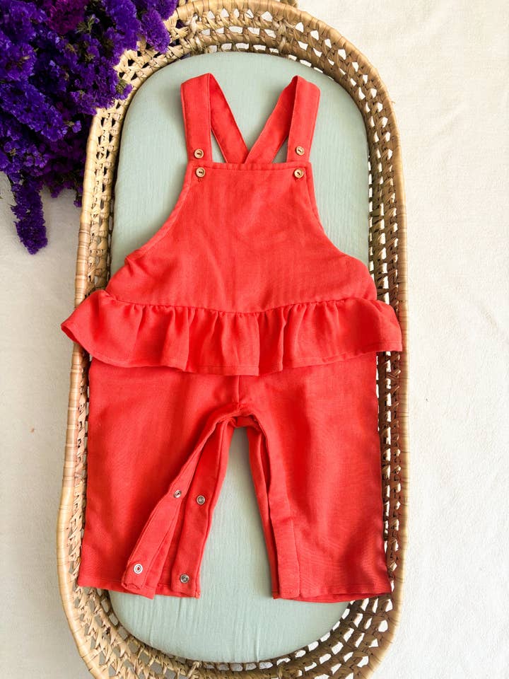 Maria Jasmim Baby & Child – Engroshandel Overalls - Baby – Musselin Havebukser Koral