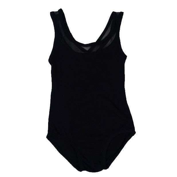 Wenchoice - Wholesale Leotard - Kids - Black Cross Back Net Leotard1