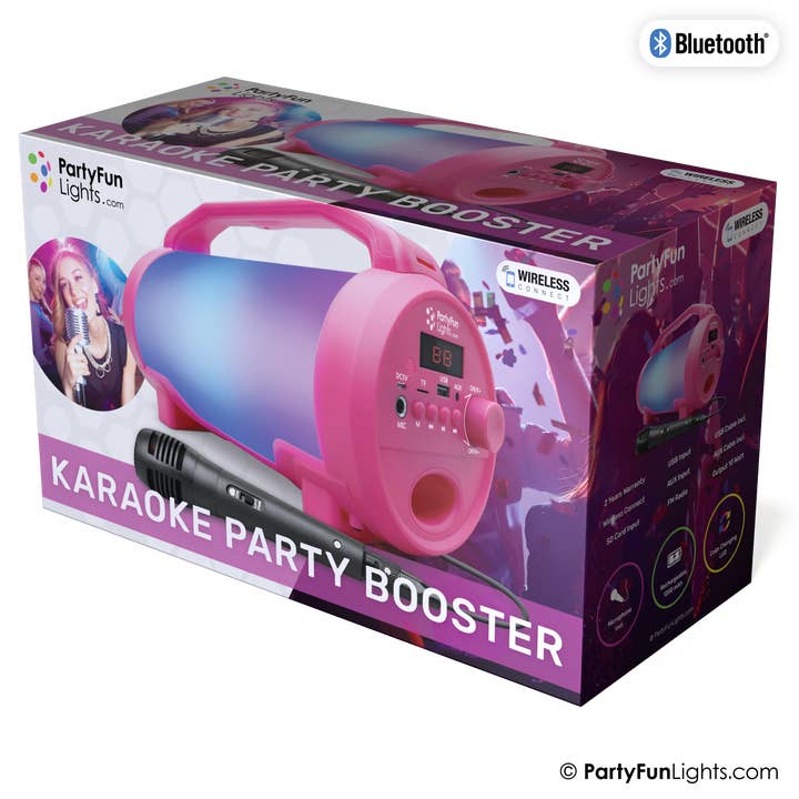 PartyFunLights Europe B.V. – Großhandel Lautsprecher – PartyFunLights - Bluetooth-Karaoke-Set - Partylautsprecher - inkl.