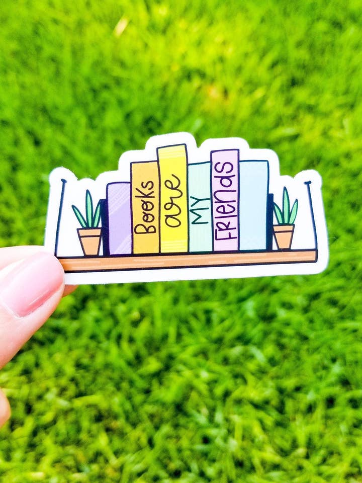 Pegatina Los libros son mis amigos para venta al por mayor de The Good Teacher Co