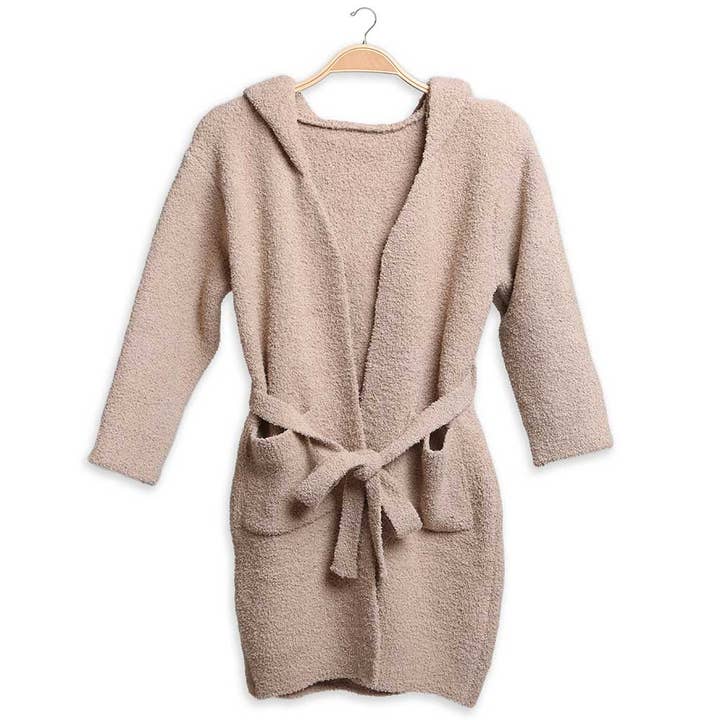 Sensibling Corp. - Wholesale Robe - Kids - Kids Solid Color Hooded Cozy Robe
2