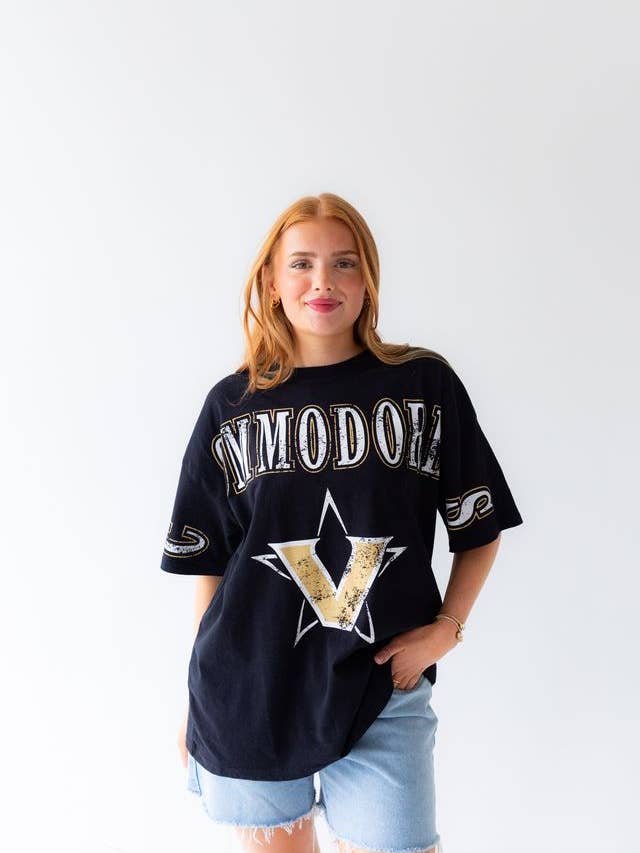 Vanderbilt Southern Split Übergrößen-Band-T-Shirt für den Großhandel von Gameday Social Apparel Co.®