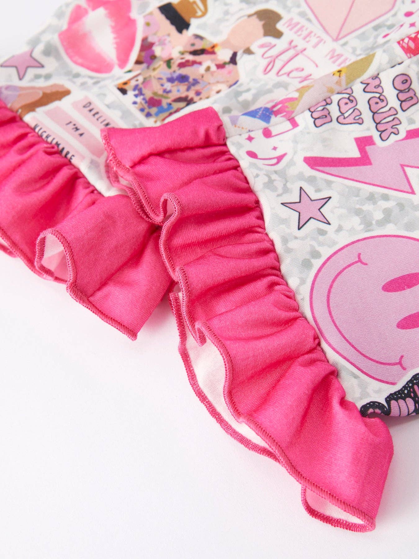 Rylee Faith Designs - Wholesale Sleepwear Set - Kids - TS Character Print Girls Pink Pajamas5