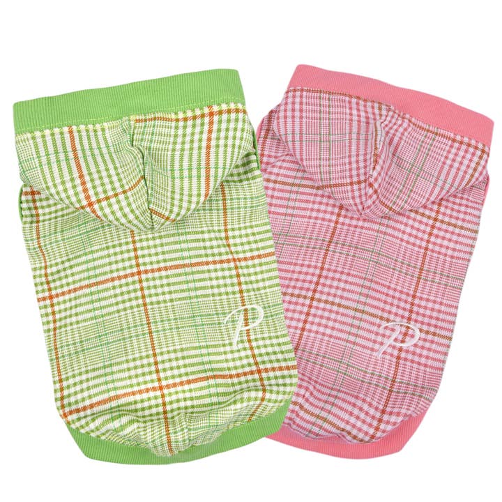 DAYLAN CHECKERED DOG HOODIE for wholesale by Puppia International Inc.