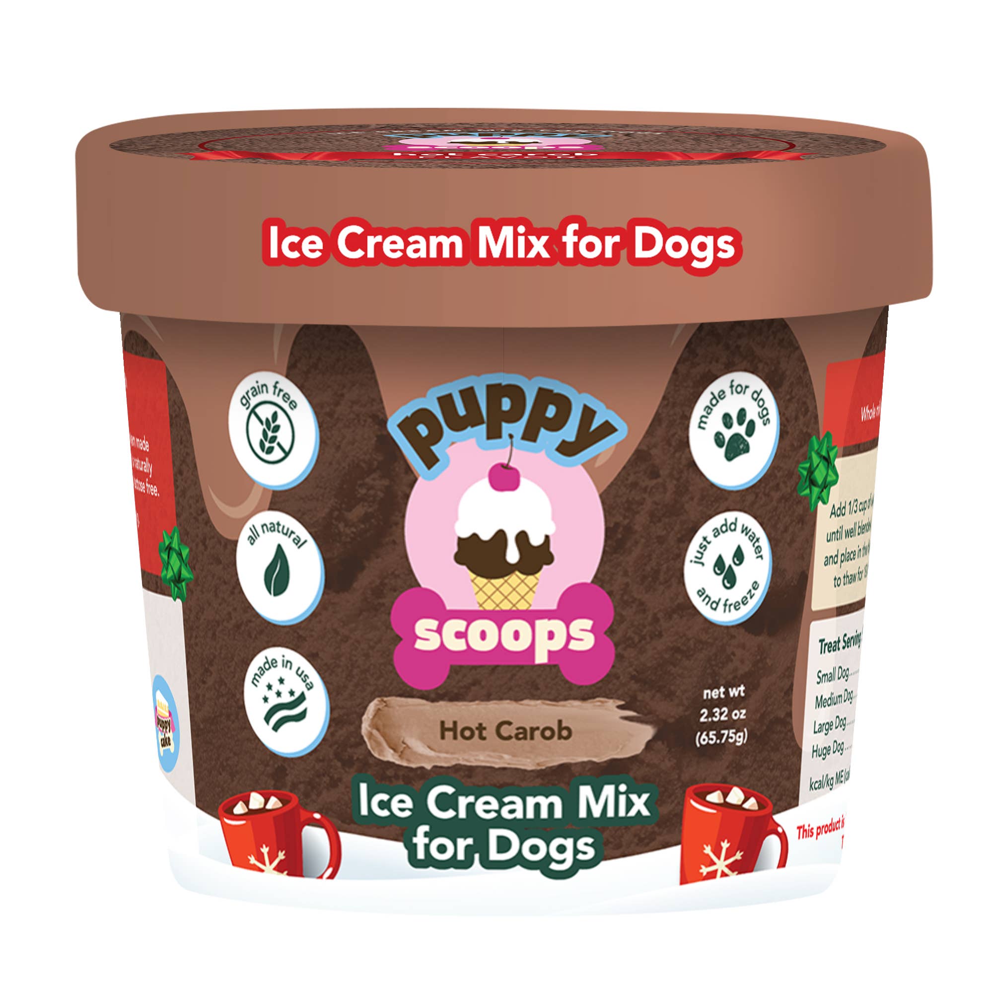 Puppy Cake LLC - Wholesale Pet Treats - Dog - Puppy Scoops Ice Cream Mix - Holiday Gift Pack6