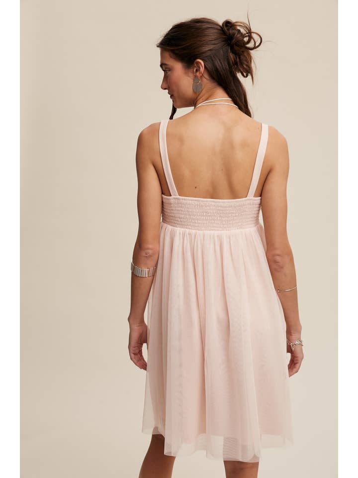 Listicle - Wholesale Dress – Women's - Tulle Babydoll Dress6