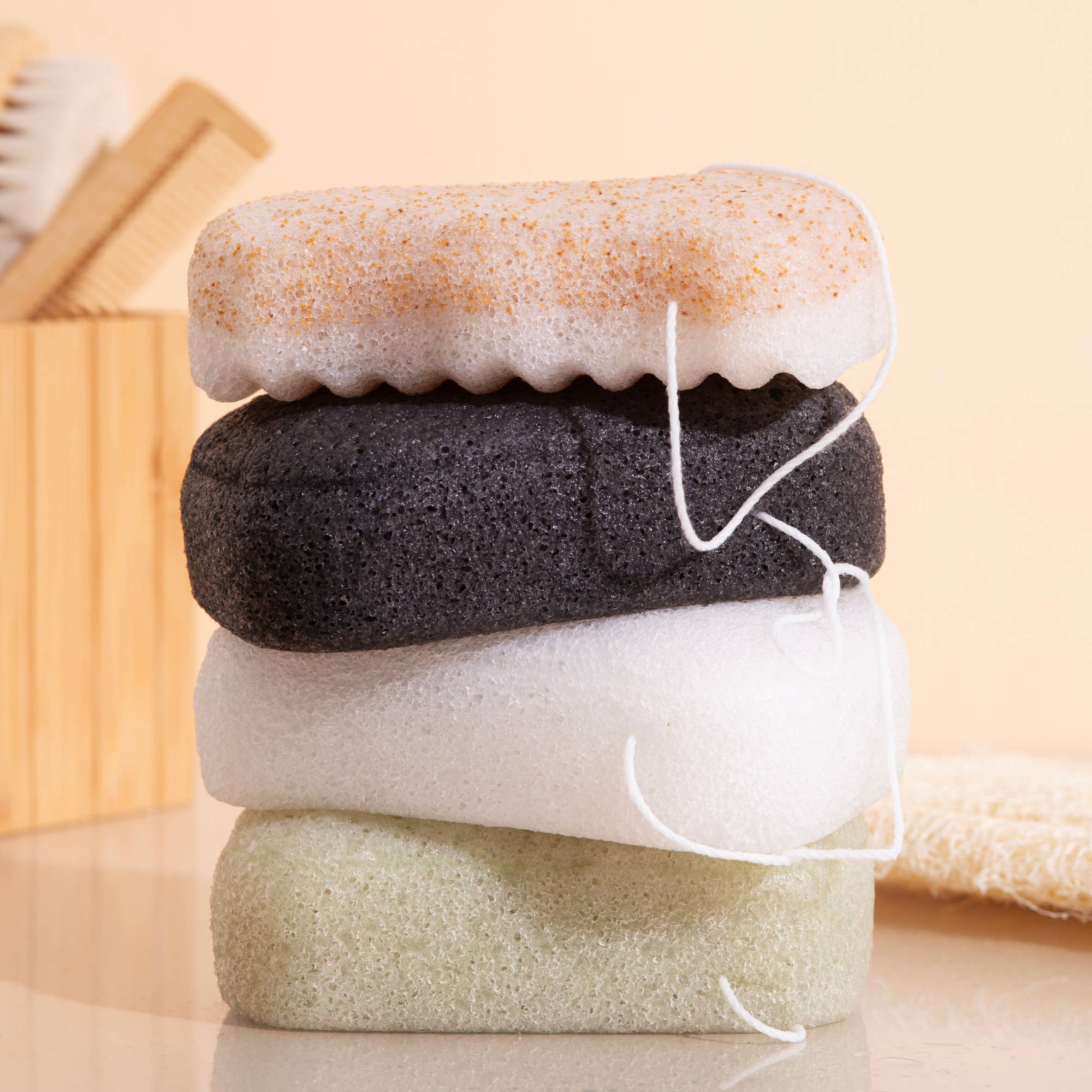 CHAMARREL – Großhandel Badepuff/-schwamm – Konjac-Körperschwamm XL | Ohne Verpackung7