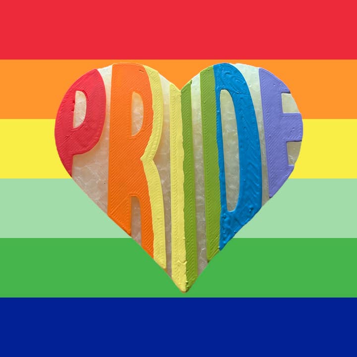 Pride Heart Freshie for wholesale by Redscandleco LLC