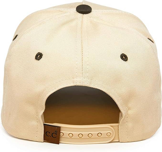 Funky Junque - Wholesale Baseball Cap - Unisex - Two Tone Vintage Snapback Hat - Olive/Beige2