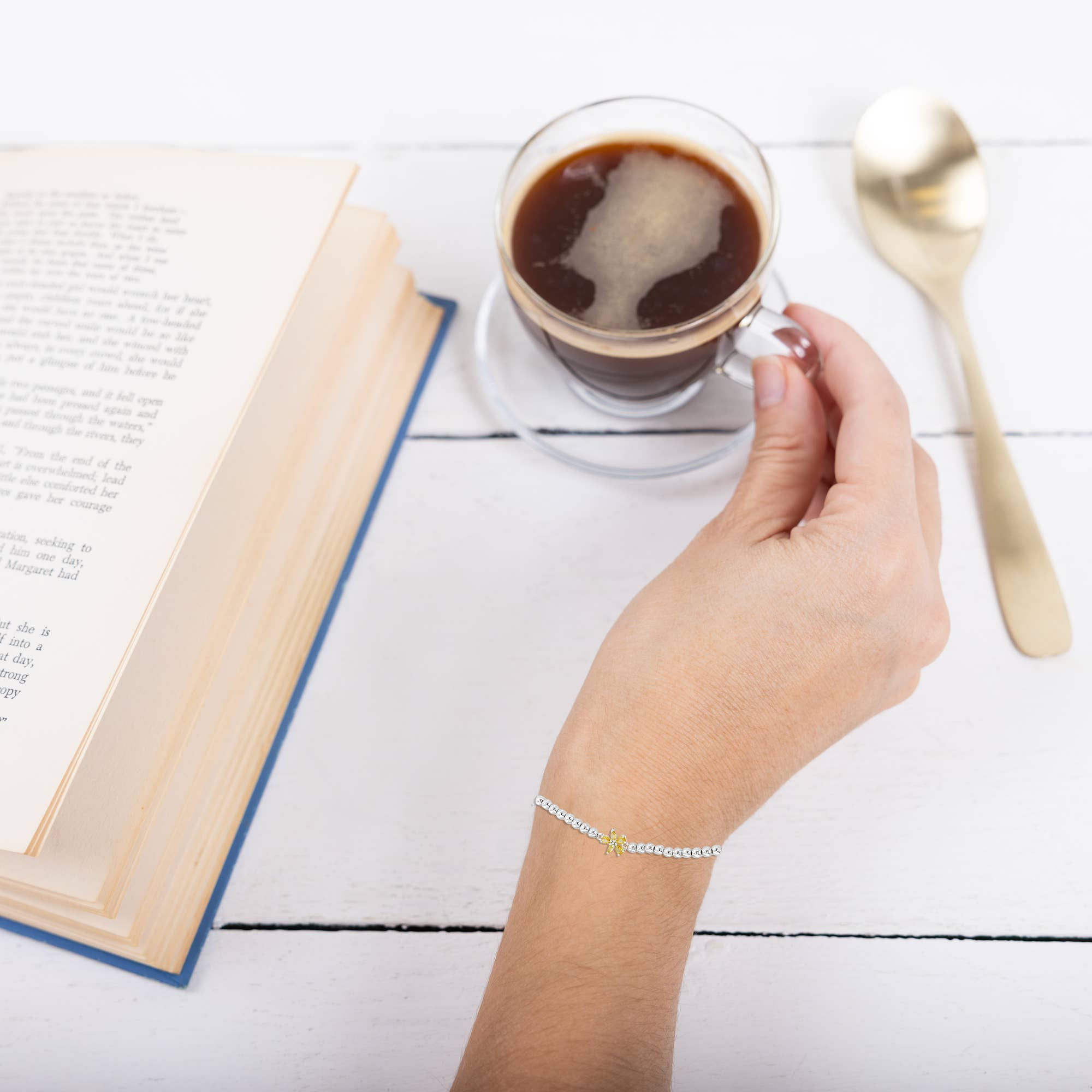 Pavilion – wholesale Beaded bracelet – The Best - Silver-Plated Cubic Zirconia Beaded Bracelet1