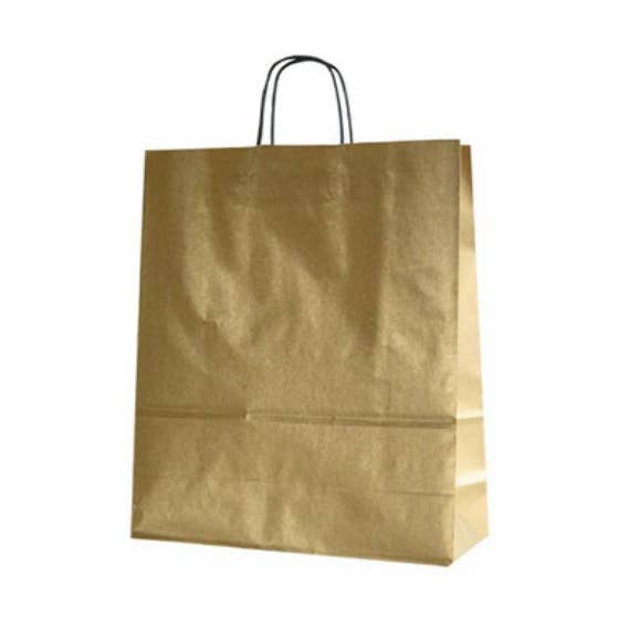Sac en papier (M) – doré - lot de 100 pour la vente par Mini Art Products