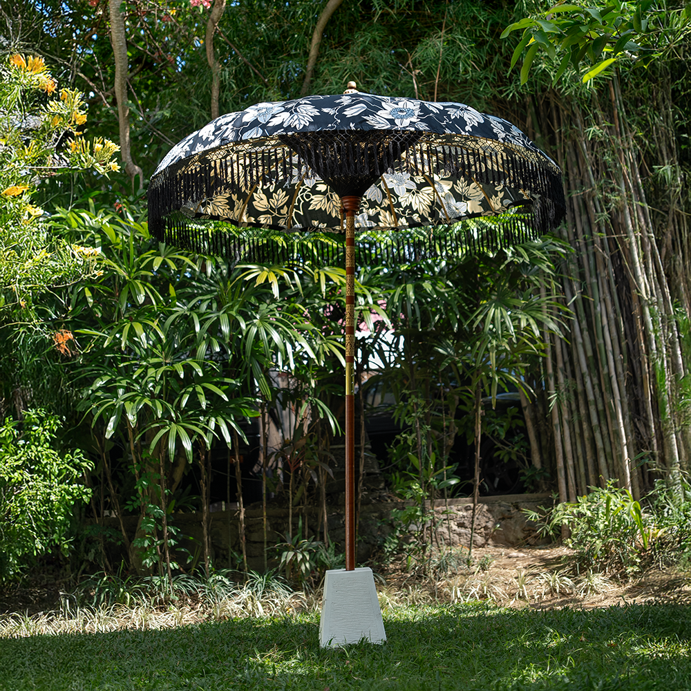 Balizen by zen zen garden home - Wholesale Patio Umbrella - Balinese Umbrella Patio | Big Passion Flower Onyx1