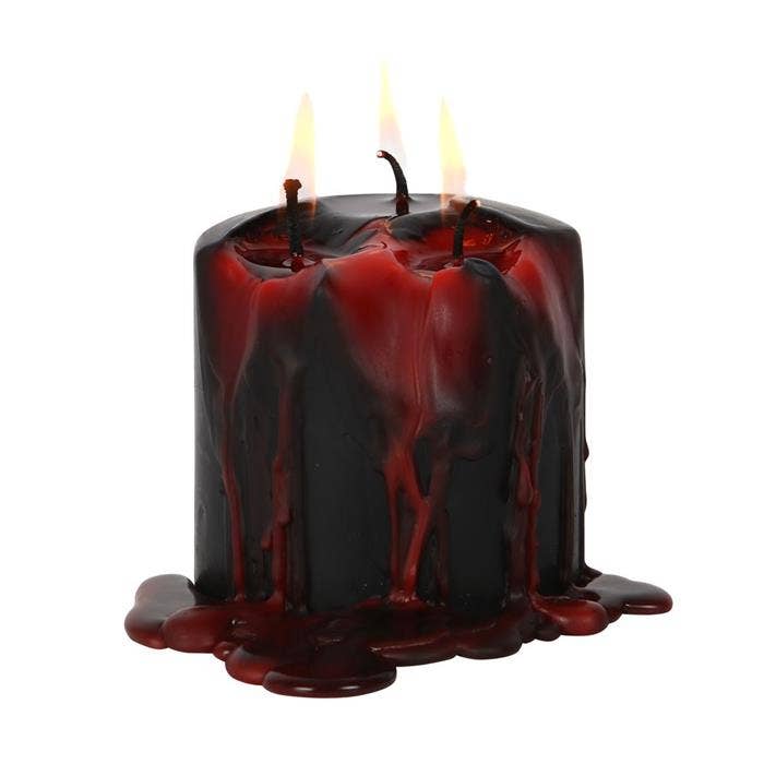 Green Tree - Wholesale Pillar candle - Small Vampire Blood Pillar Candle1