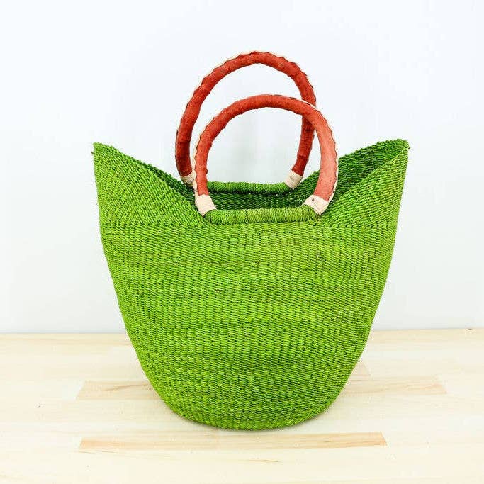 Gitzell FairTrade - Wholesale Grocery/Shopping Bag - U-Shopper Tote Basket Bag, Solid2